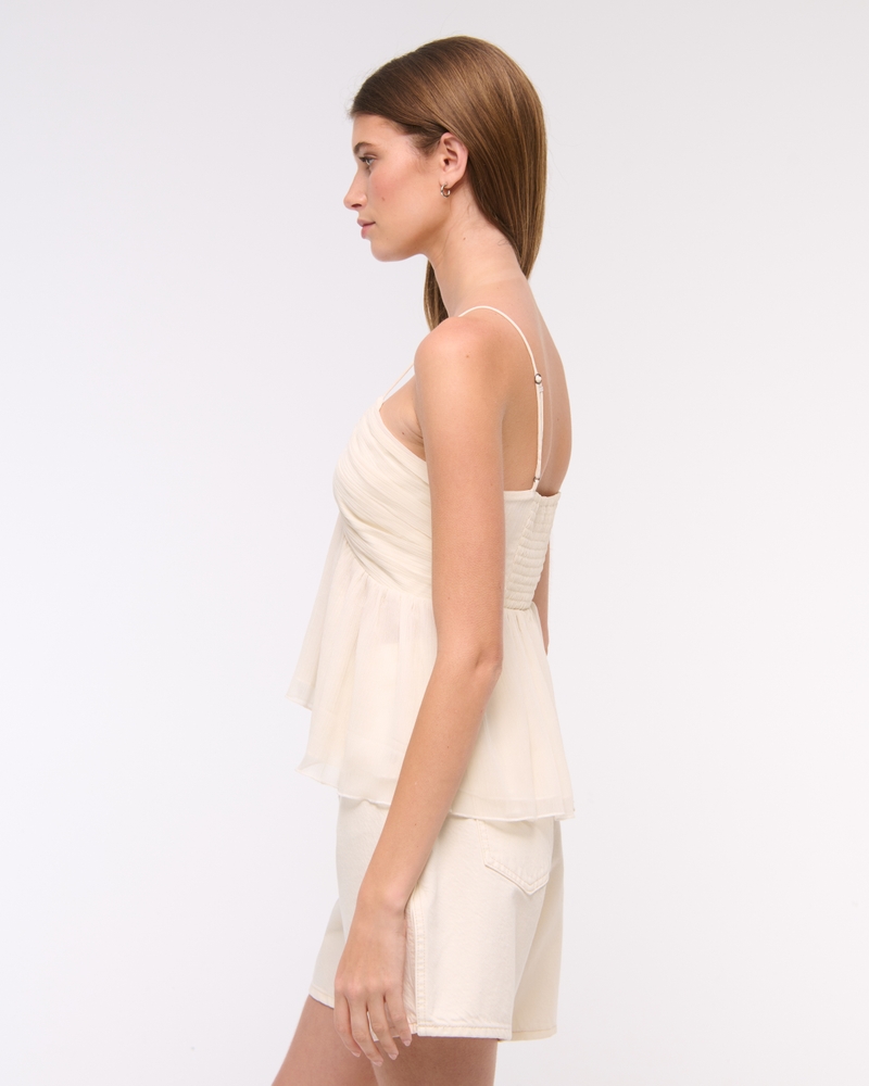 V-Neck Ruched Cami