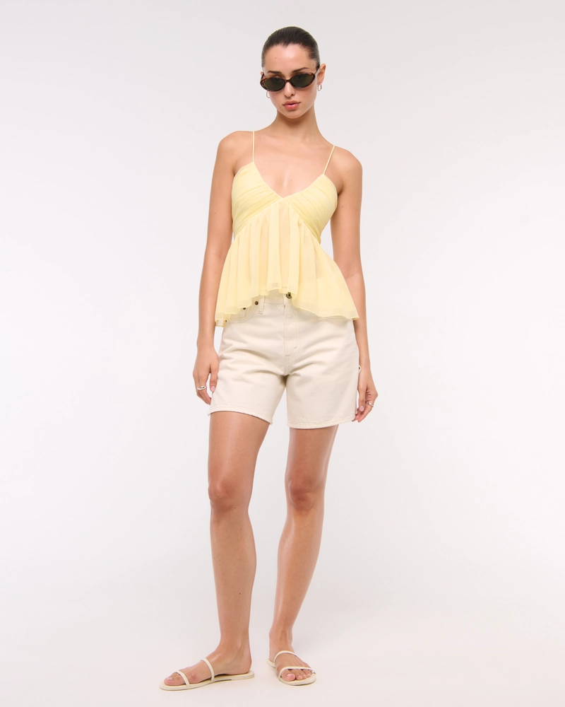 V-Neck Ruched Cami