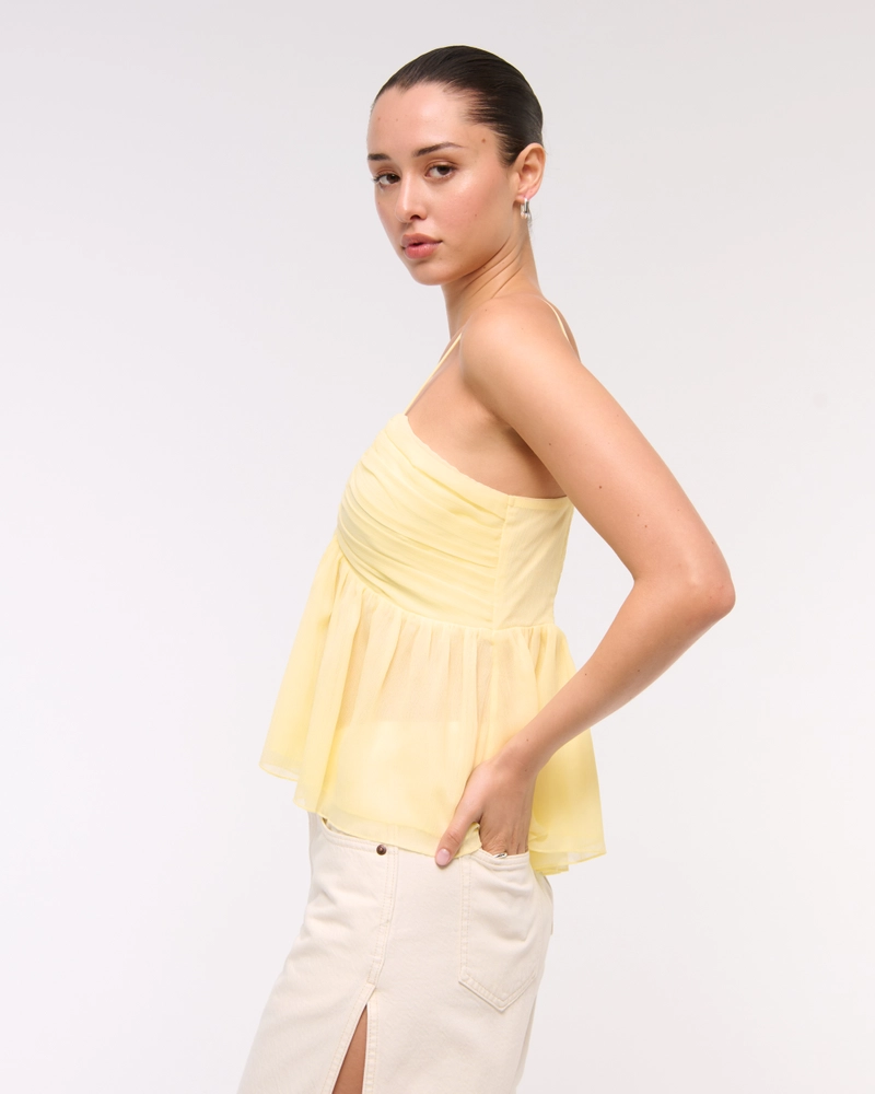 V-Neck Ruched Cami