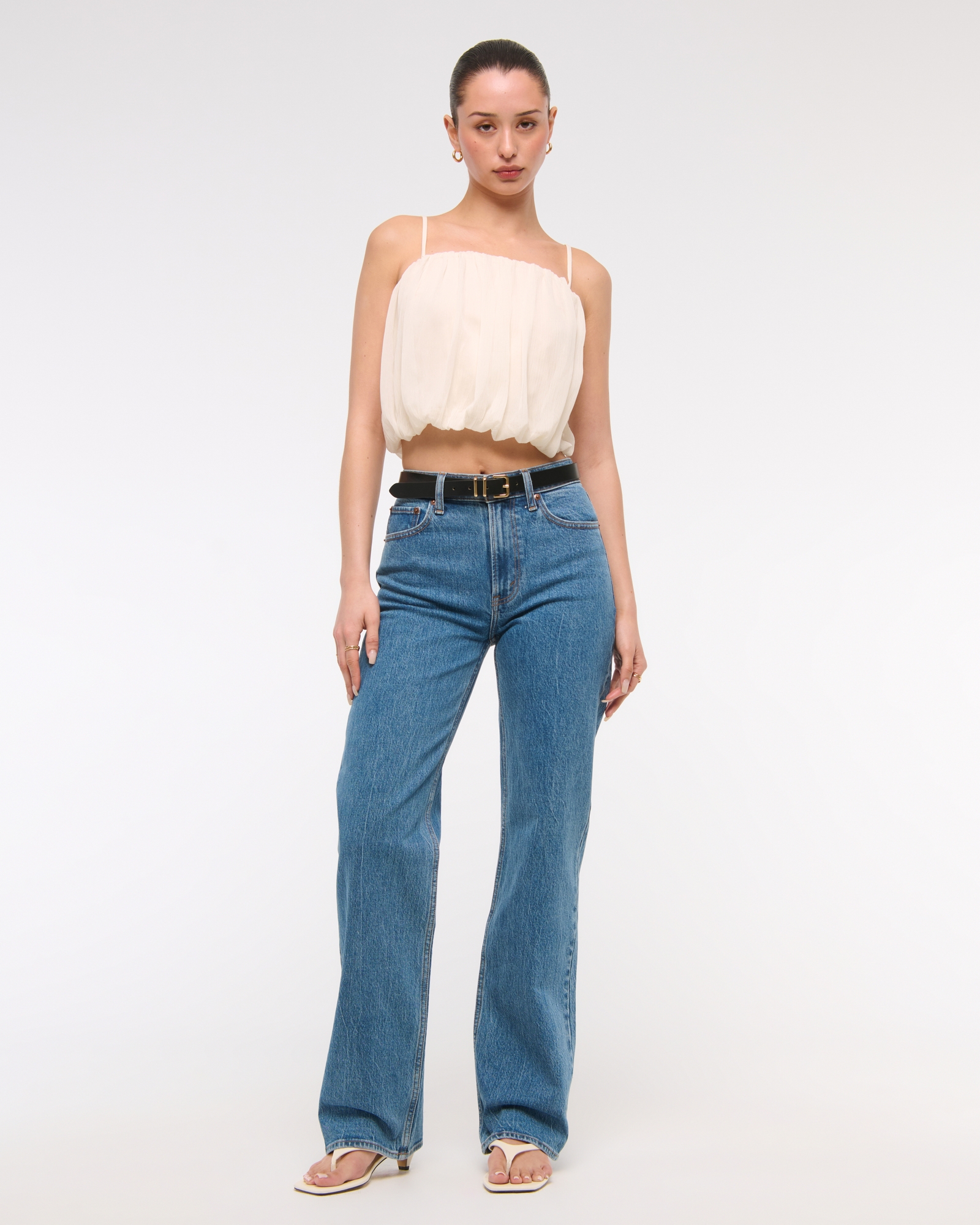 Sheer Bubble Hem Cami