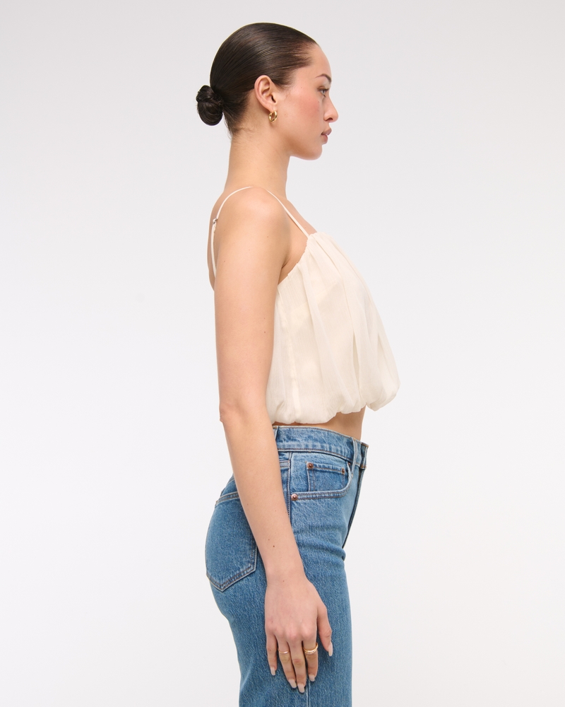 Sheer Bubble Hem Cami