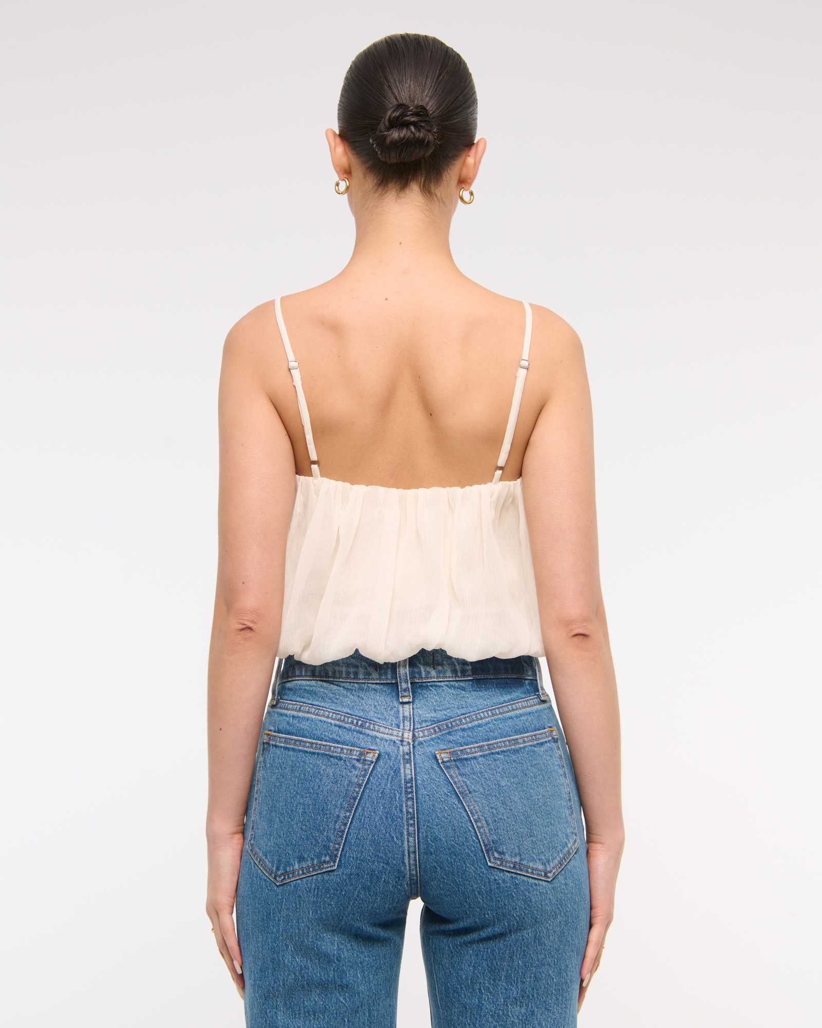 Sheer Bubble Hem Cami