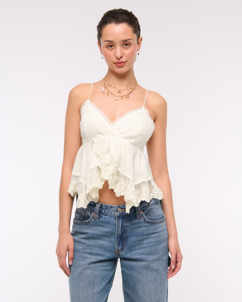 Babydoll Lace-Trim Cami