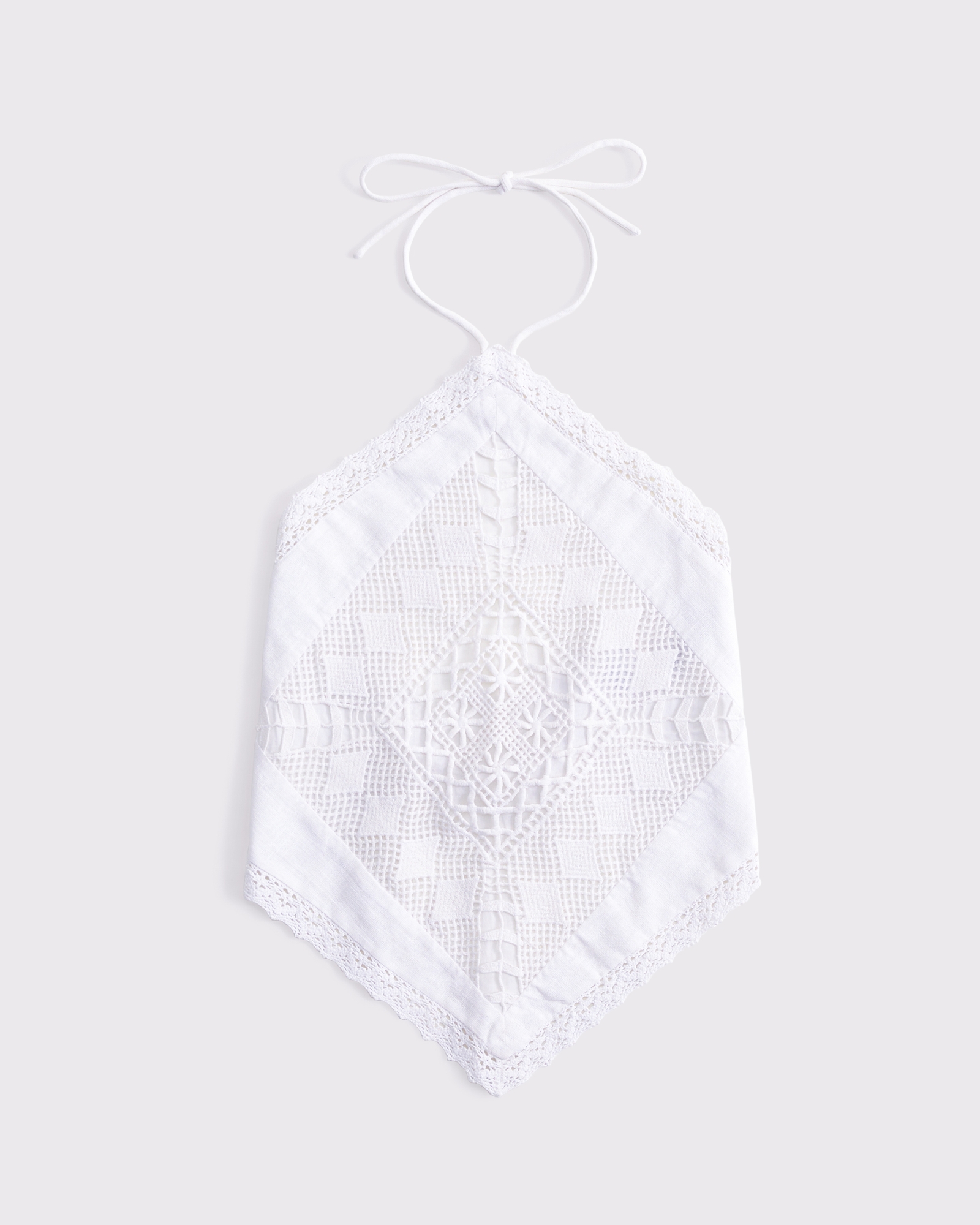 Linen-Blend Bandana Top