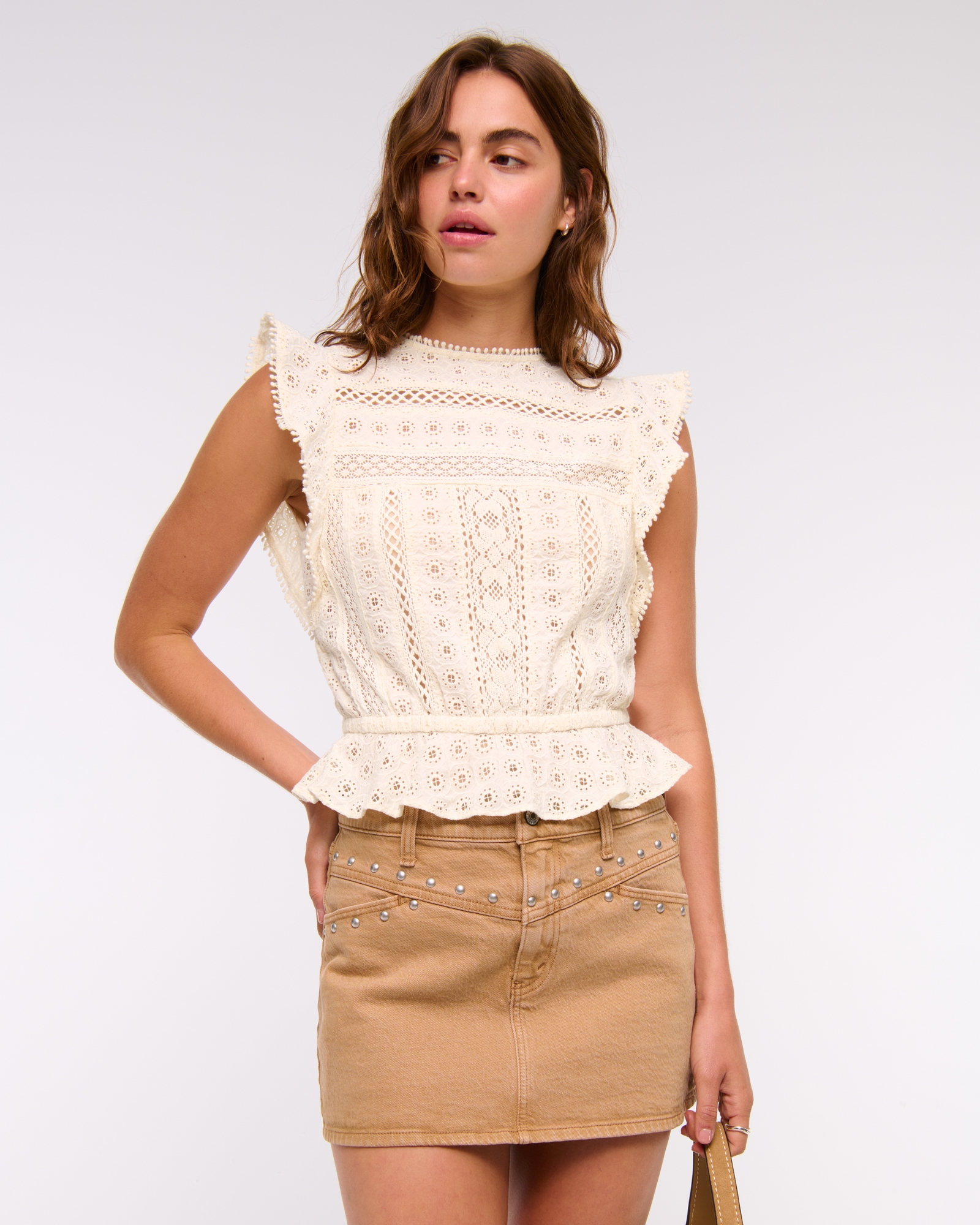 Angel Sleeve Lace Top