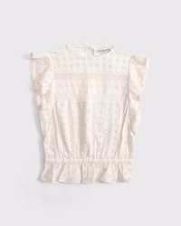 Angel Sleeve Lace Top