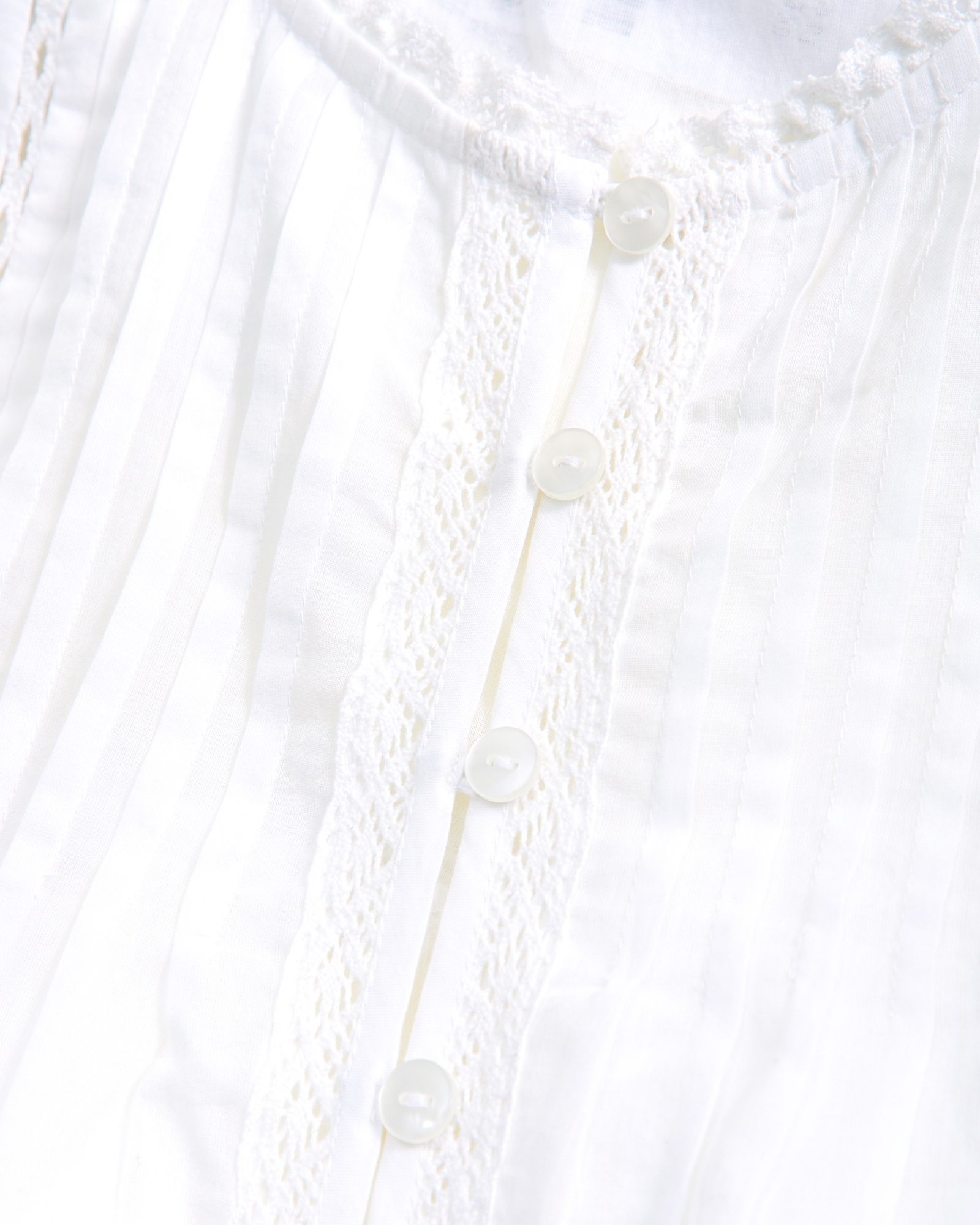 Long-Sleeve Lace-Trim Top