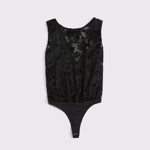 Боди Texture, полупрозрачная ткань — Abercrombie & Fitch