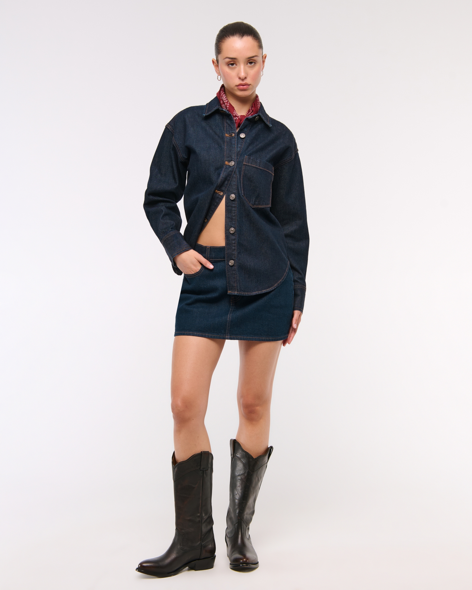 Oversized Denim Shirt