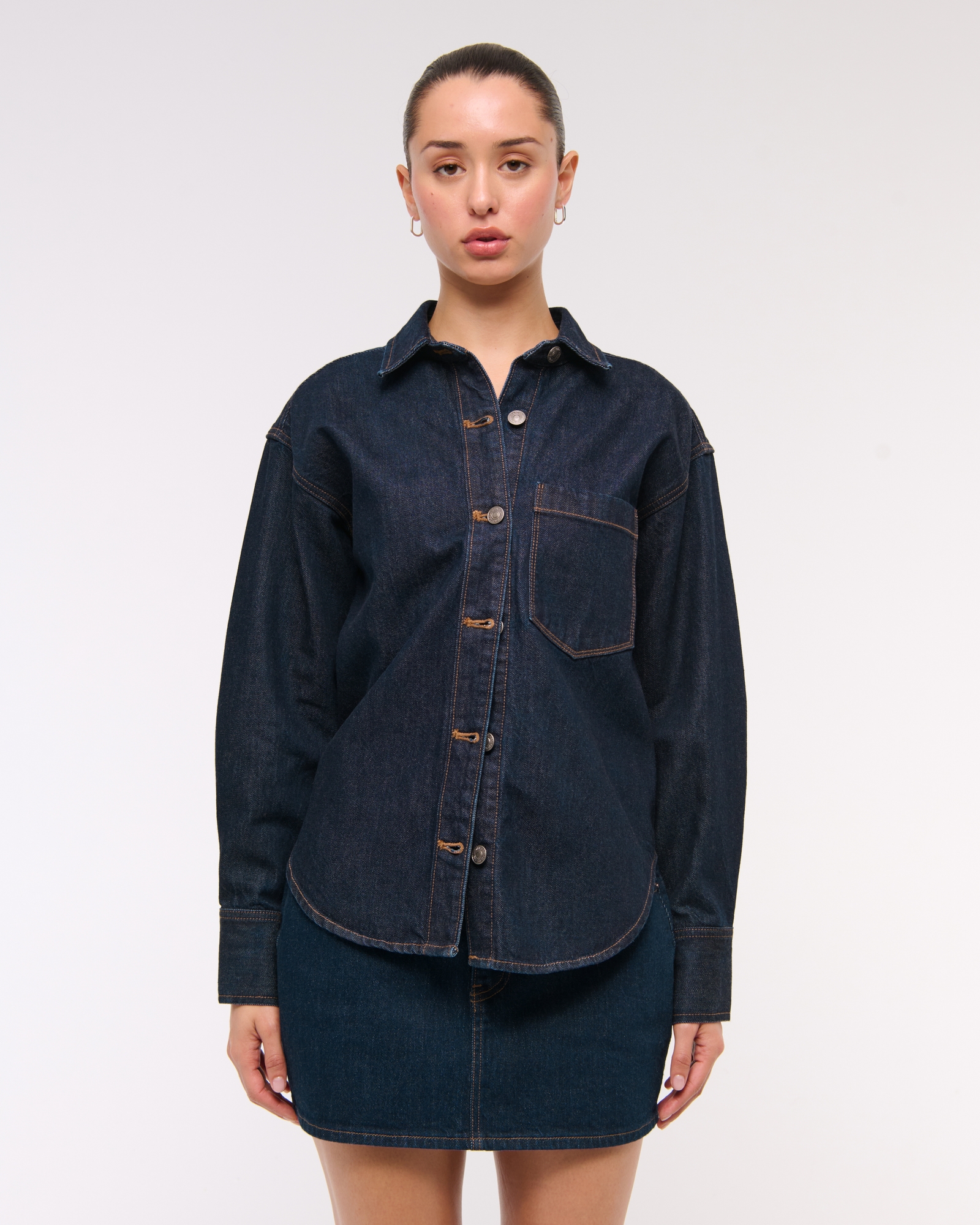 Oversized Denim Shirt
