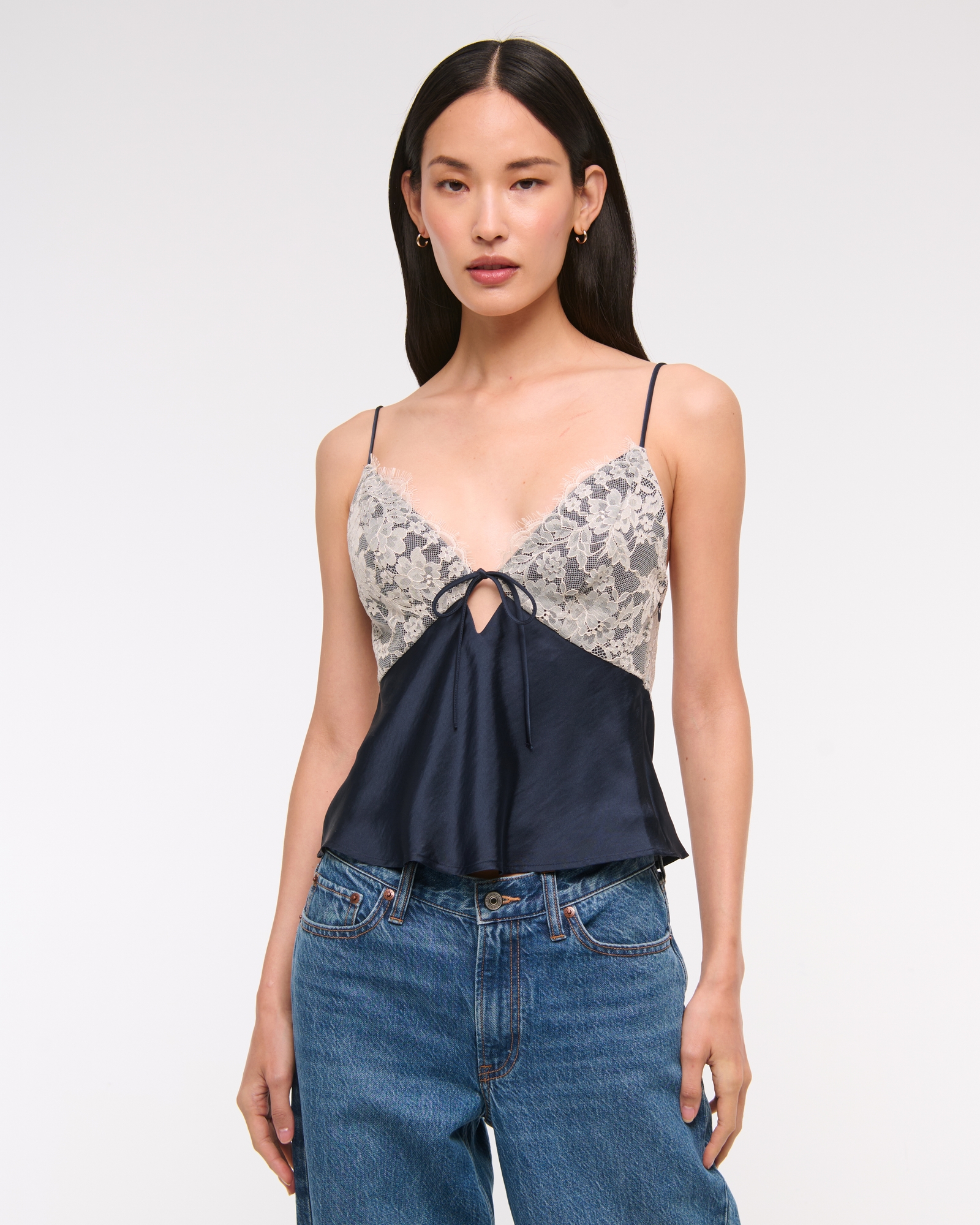 Women's The A&F Bella Tie-Front Cami | Women's Clearance