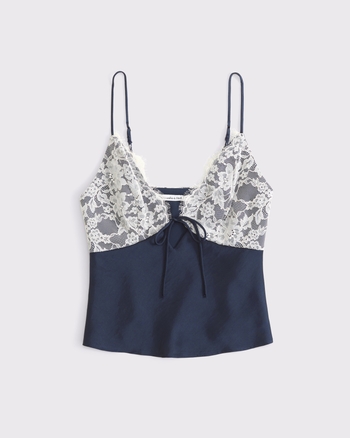 Women's The A&F Bella Tie-Front Cami | Women's Tops | Abercrombie.com