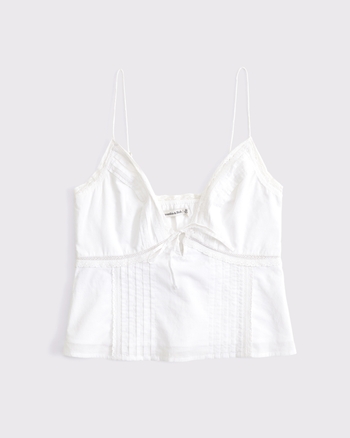 Women's The A&F Bella Tie-Front Cami | Women's New Arrivals | Abercrombie.com