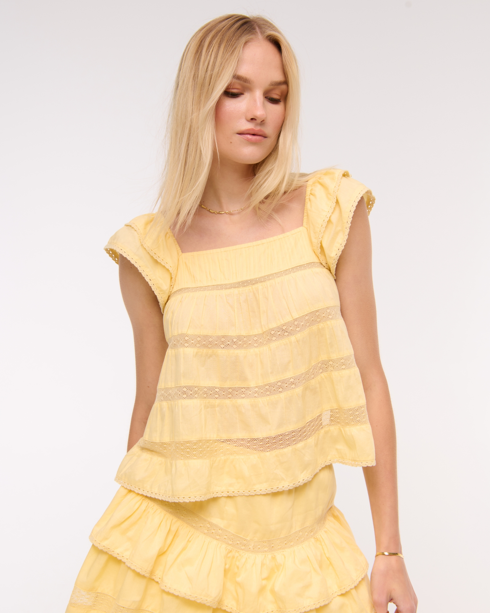 Ruffle Babydoll Top