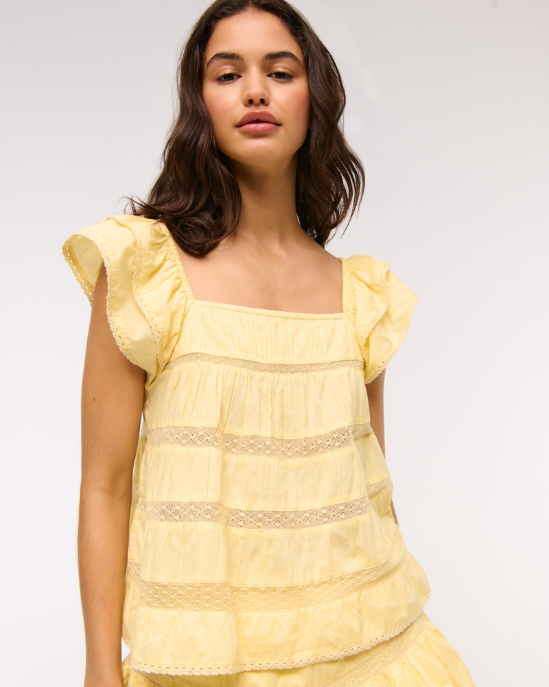 Ruffle Babydoll Top