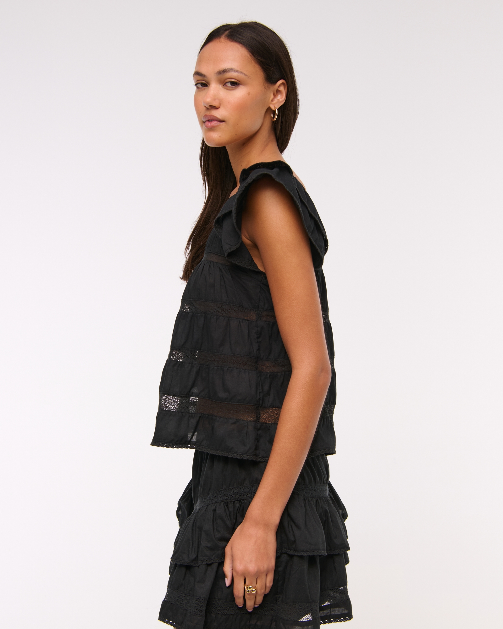 Ruffle Babydoll Top