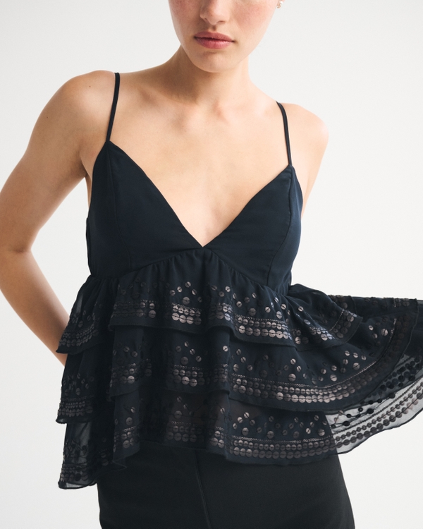Sequin Tiered Cami