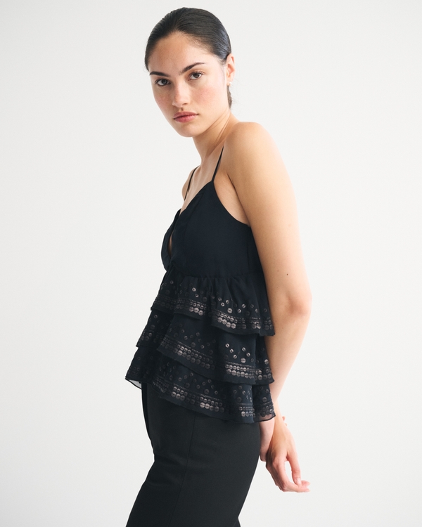 Sequin Tiered Cami