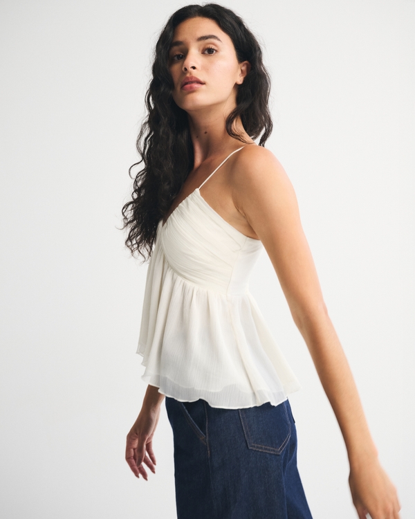 V-Neck Ruched Cami