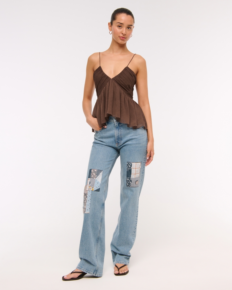 V-Neck Ruched Cami