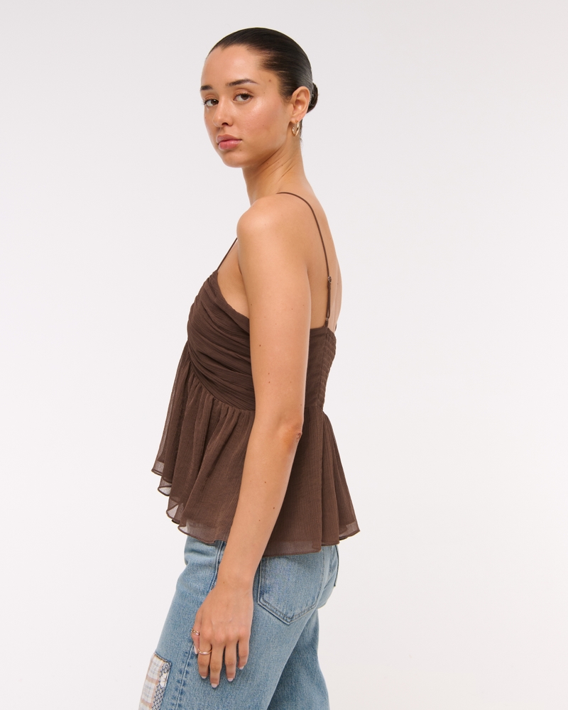 V-Neck Ruched Cami