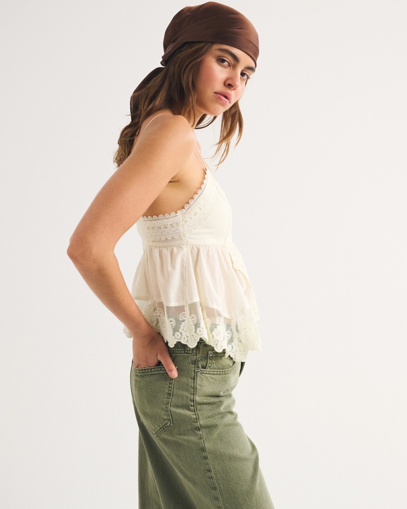 Babydoll Lace-Trim Cami - thumbnail 5