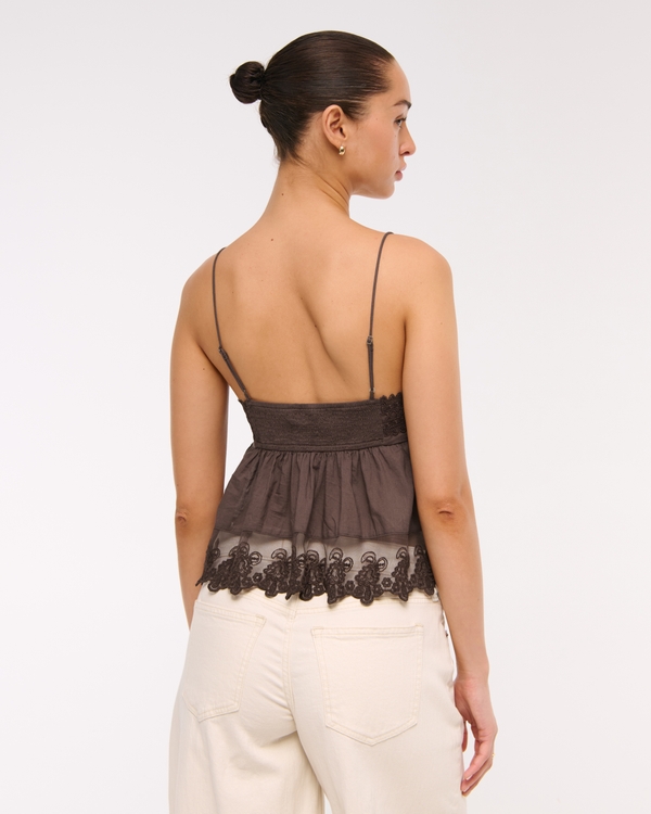 Babydoll Lace-Trim Cami