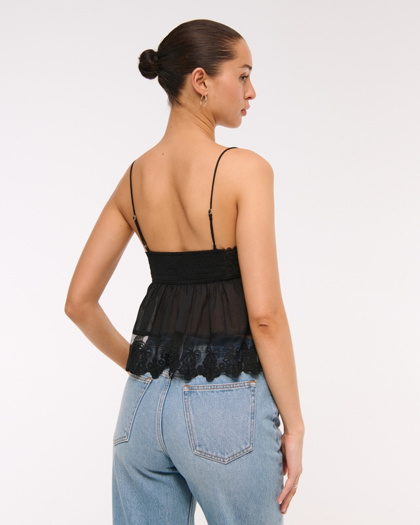 Babydoll Lace-Trim Cami