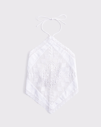 Women's Linen-Blend Bandana Top | Women's Tops | Abercrombie.com