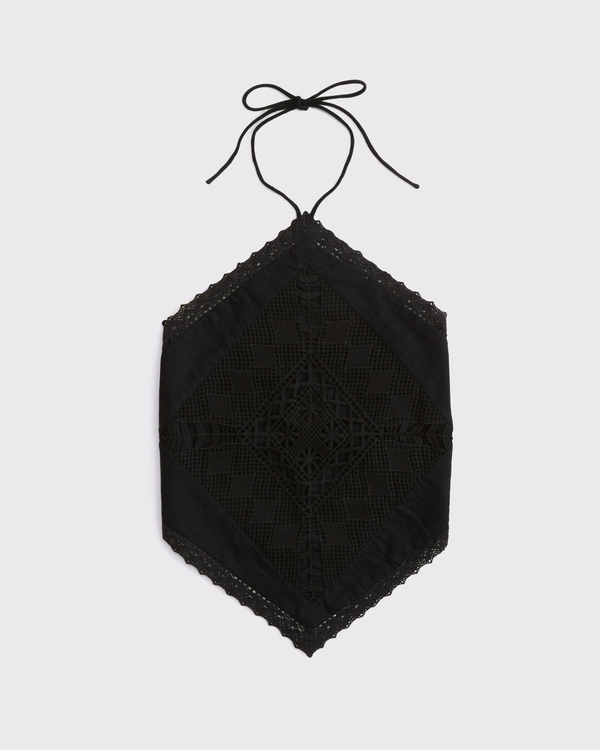Abercrombie & Fitch Linen-Blend Bandana Top