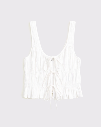 トップス TYPESERVICE Rabbit Ruched Top white 7차] Rabbit Ruched Top [White] - 타입서비스