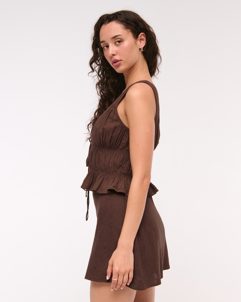 Ruched Tie-Front Top - thumbnail 4