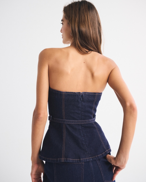 Belted Denim Top