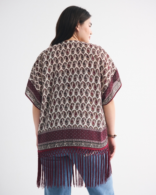 Women's Embroidered Fringe Shawl | Women's Tops | Abercrombie.com