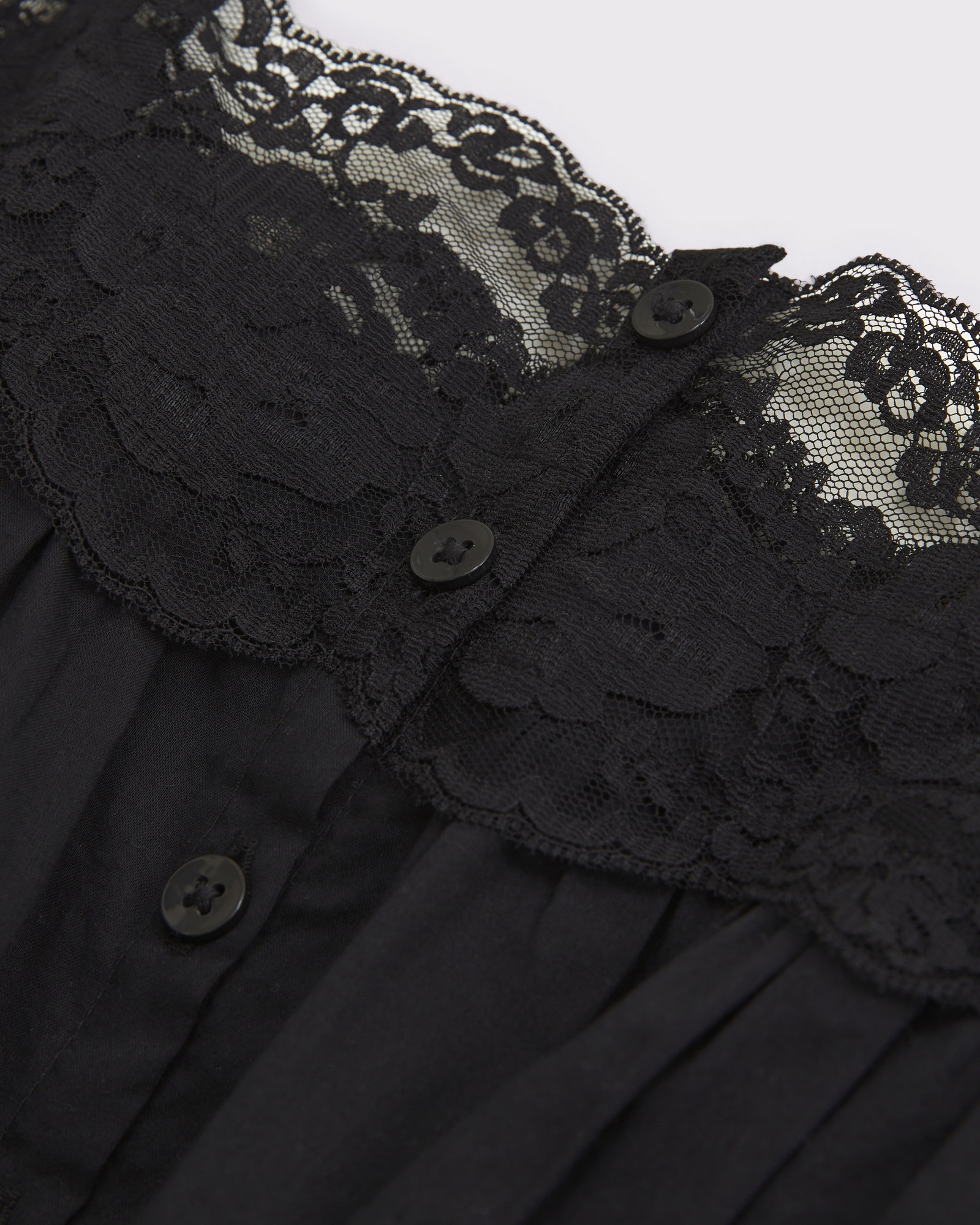 Lace-Trim Button-Through Cinched Cami