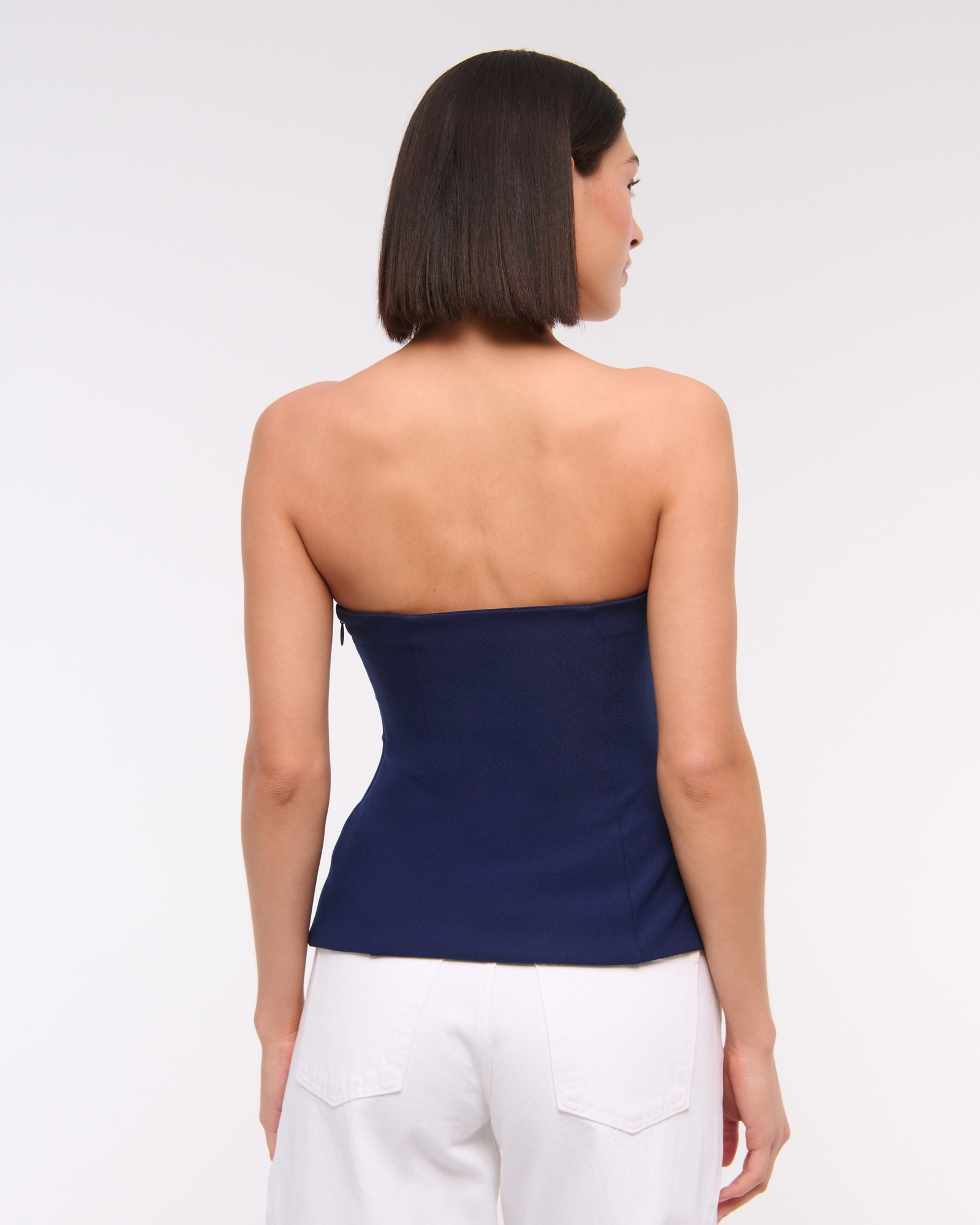 Strapless Side Ruched Top