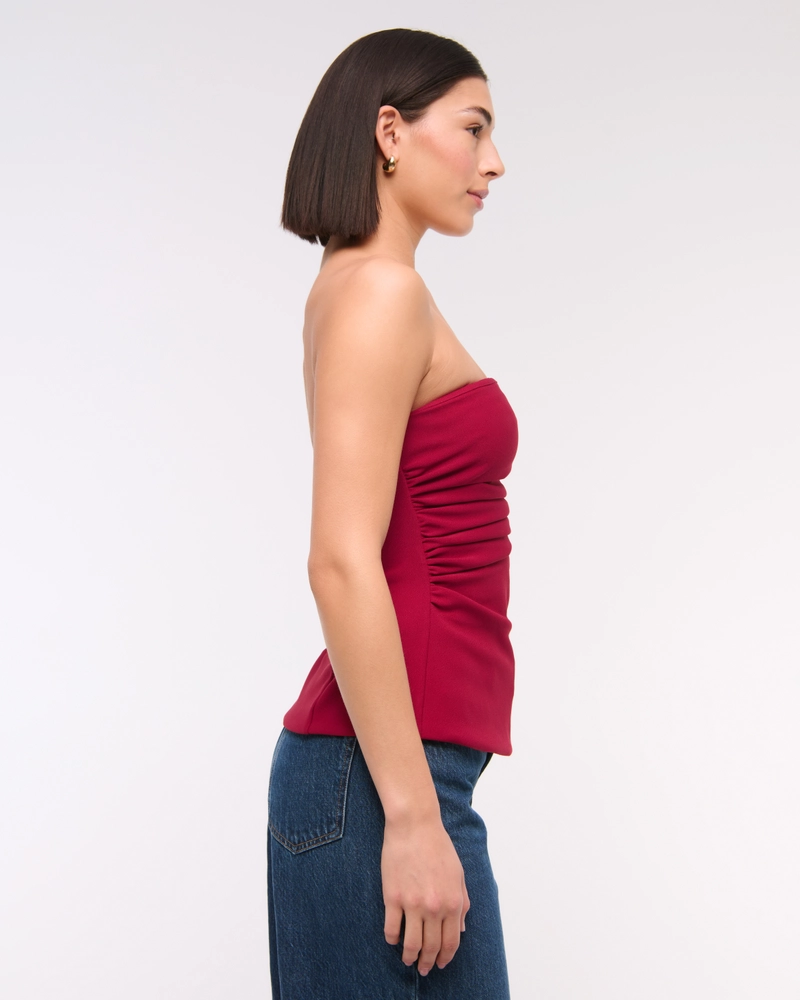 Strapless Side Ruched Top