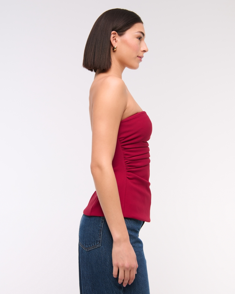 Strapless Side Ruched Top
