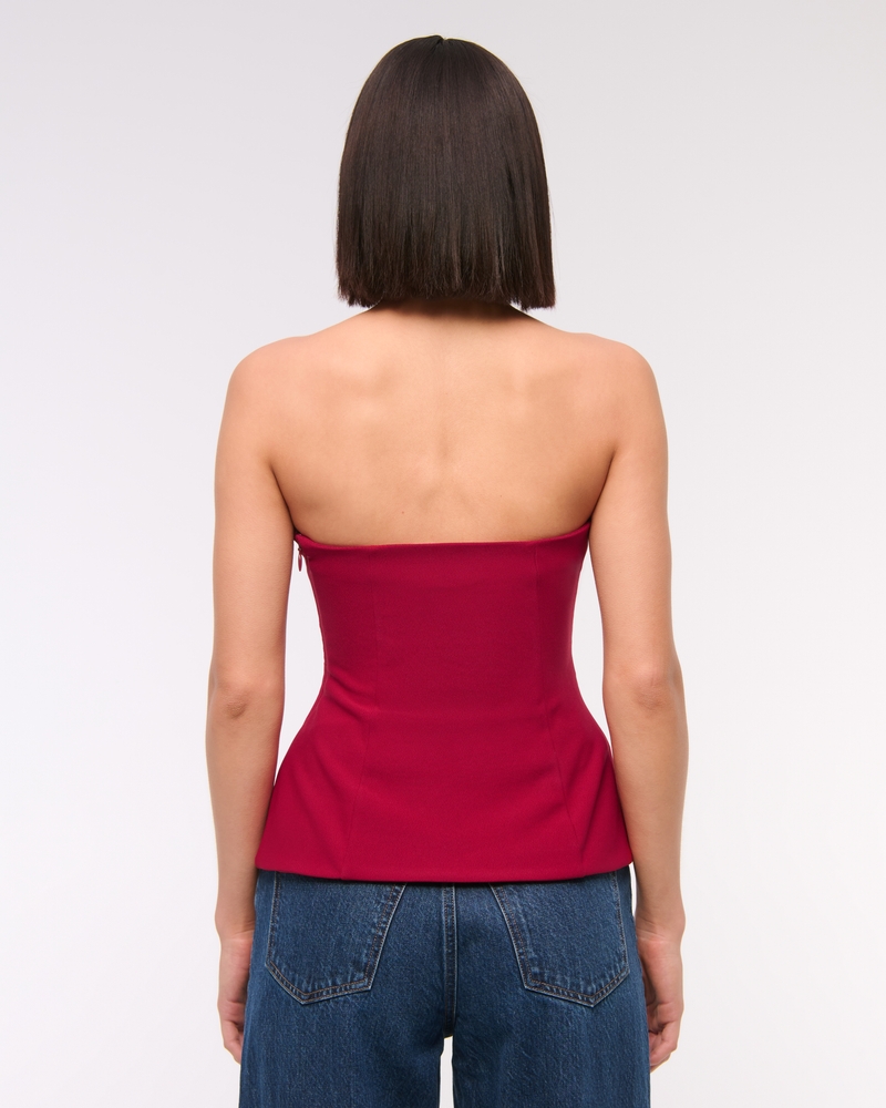 Strapless Side Ruched Top