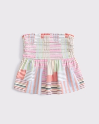 Convertible Sleeve Smocked Top
