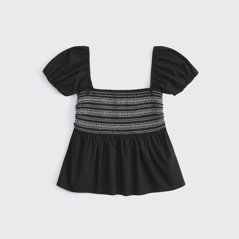 Женские топы Abercrombie & Fitch Convertible Sleeve Smocked Top