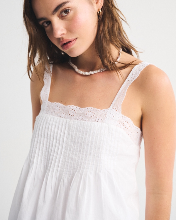 Pintuck Easy Squareneck Tank