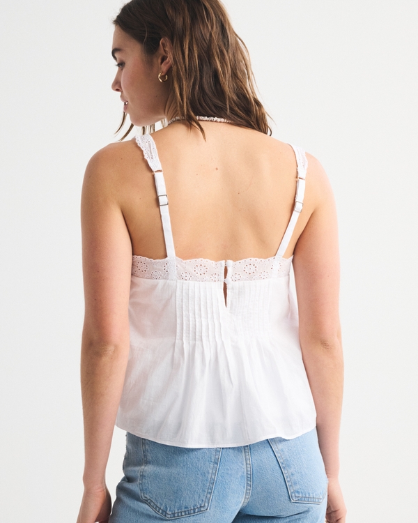Pintuck Easy Squareneck Tank