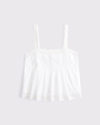 Pintuck Easy Squareneck Tank