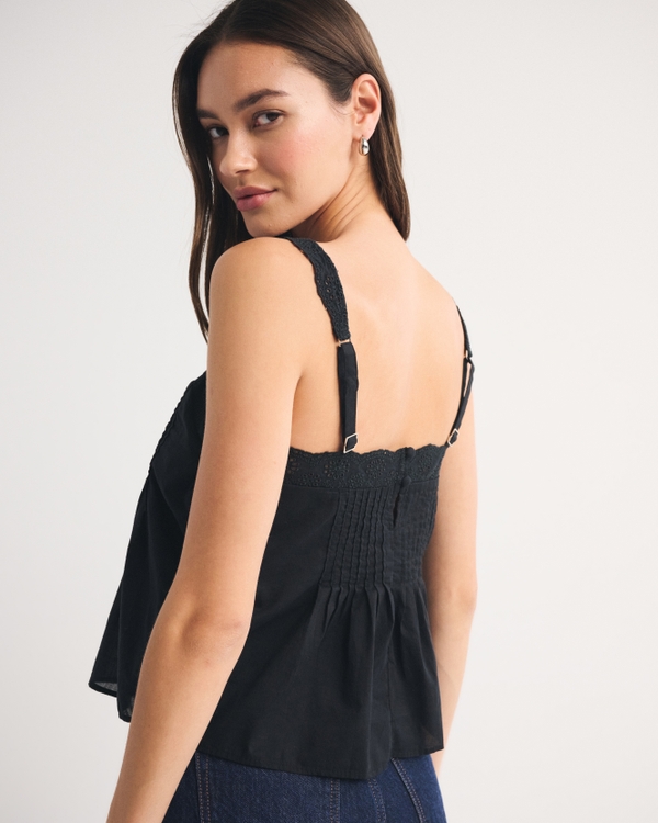 Women's Pintuck Easy Squareneck Tank | Women's Clearance