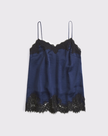 Lace-Trim Cami Set Top