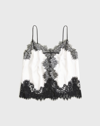 Lace and Satin Button-Through Cami from Abercrombie & Fitch - $44.99
