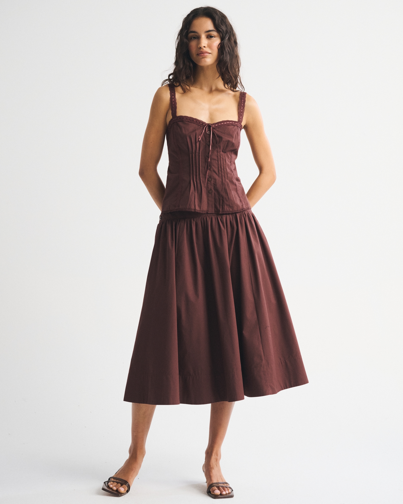 Bra-Free Pintuck Sweetheart Cami