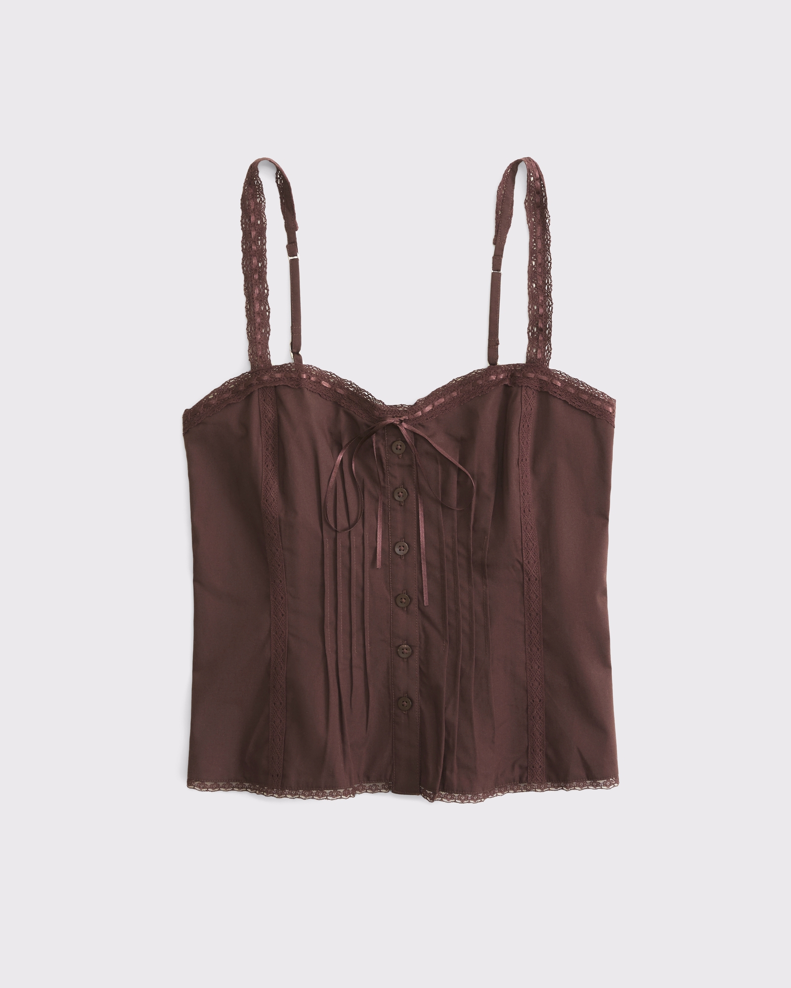 Bra-Free Pintuck Sweetheart Cami