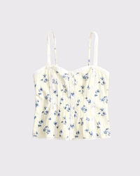 Bra-Free Pintuck Sweetheart Cami